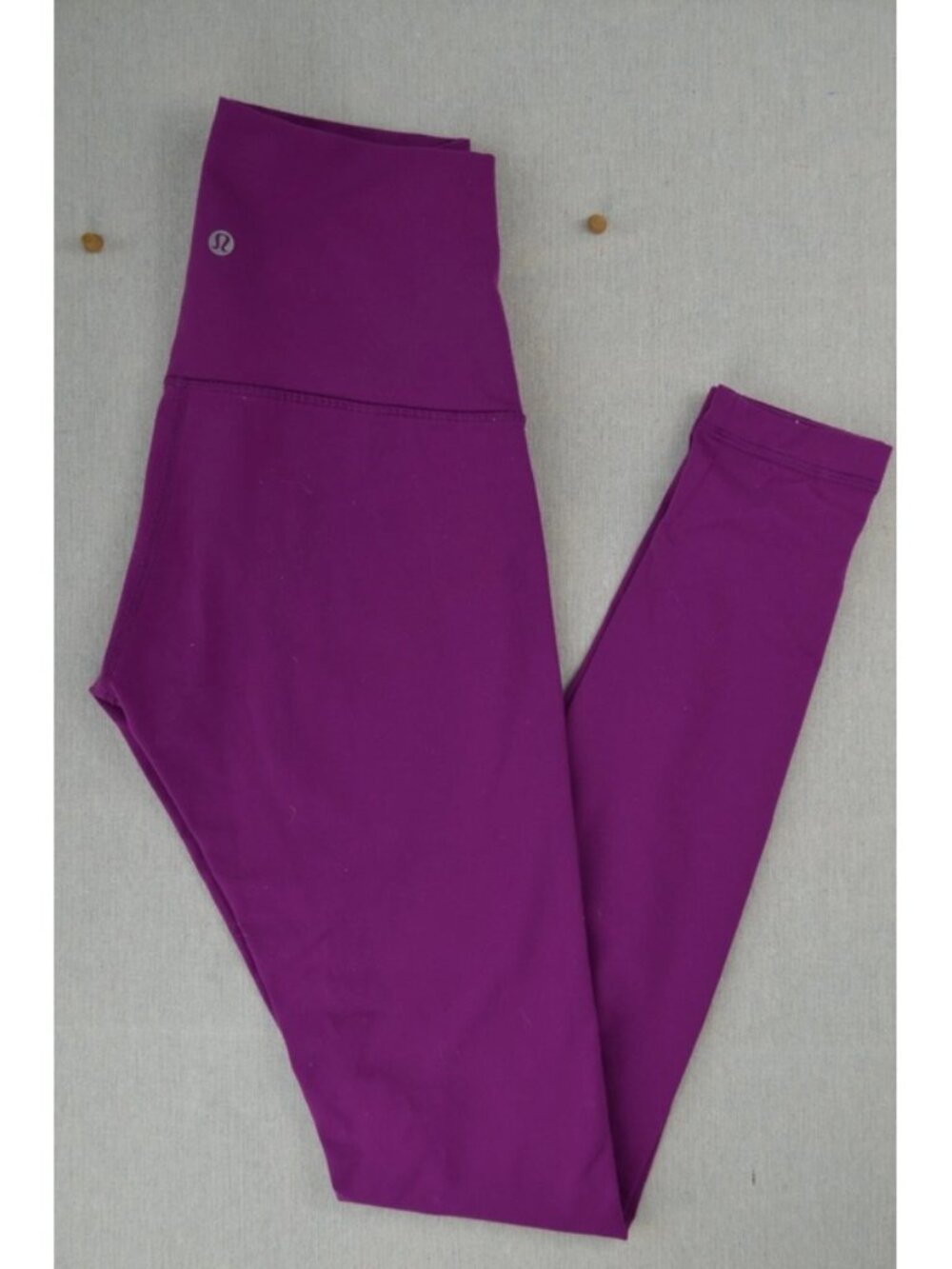 Lululemon Womens Purple High Rise Wunder Under Athletica Ankle Leggings Stretch